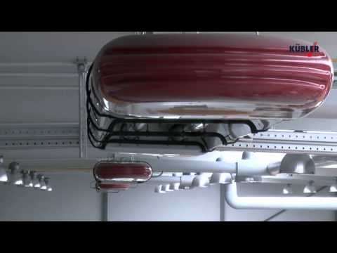 Kattoon ja seinään asennettu infrapunalämmitys.