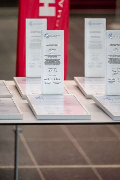 Awards presented at a trade fair