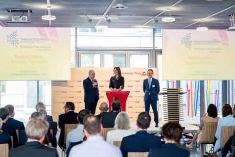 Award ceremony at a conference