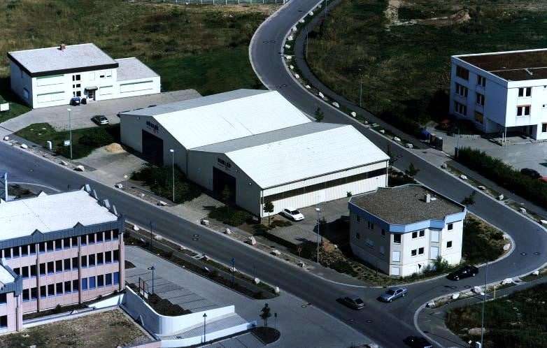 Et fugleperspektiv af industriområdet