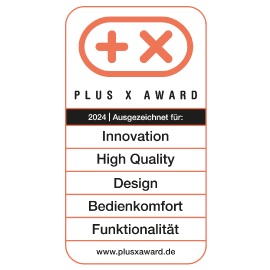 Логотип компании награда для FUTURA - PLUS X AWARD