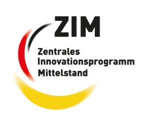 Logo of the Central Innovation Program for SMEs (ZIM).