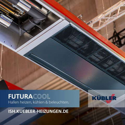 Потолочное отопление в промышленном цехе от KÜBLER.