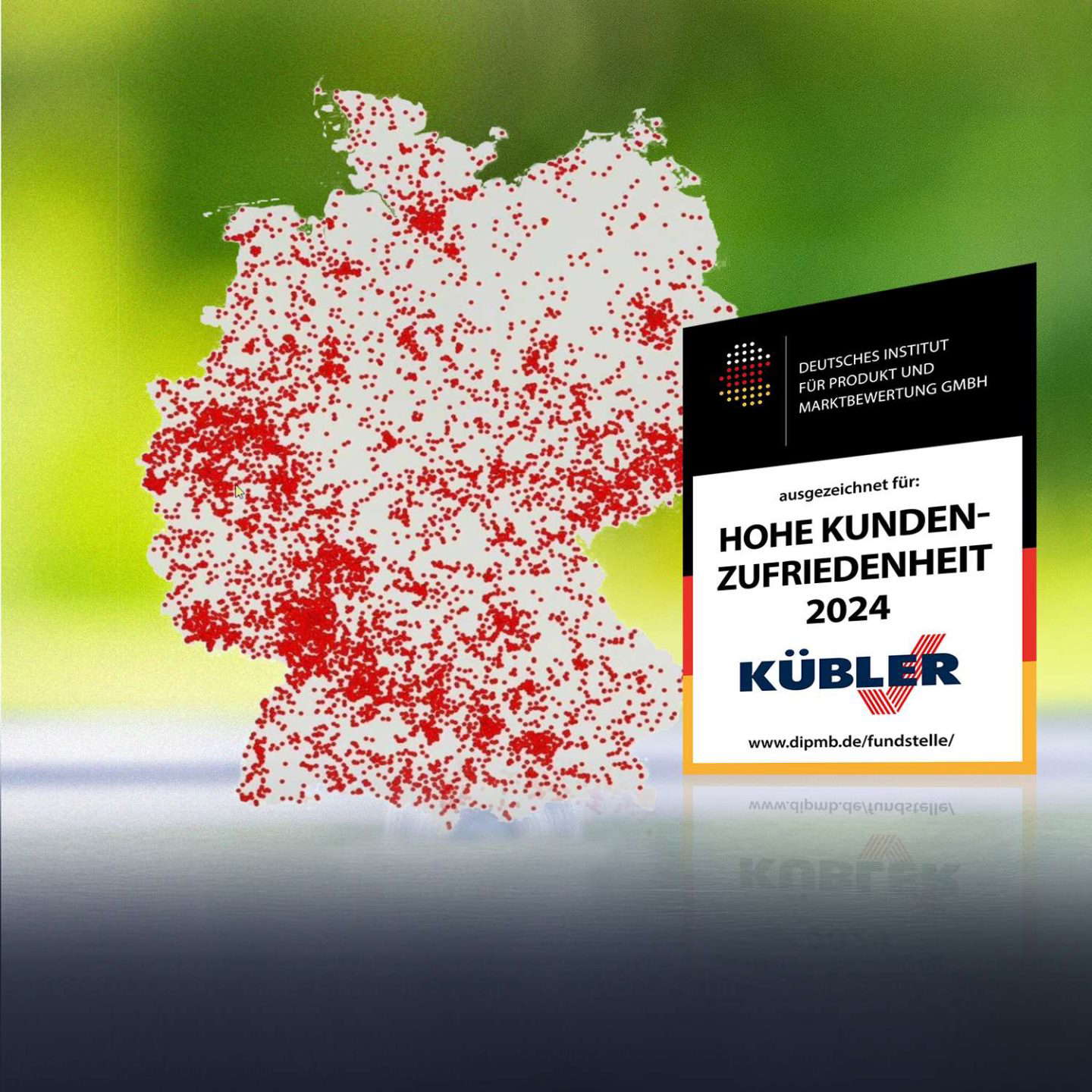 Germany map, Customer Satisfaction Award 2024.