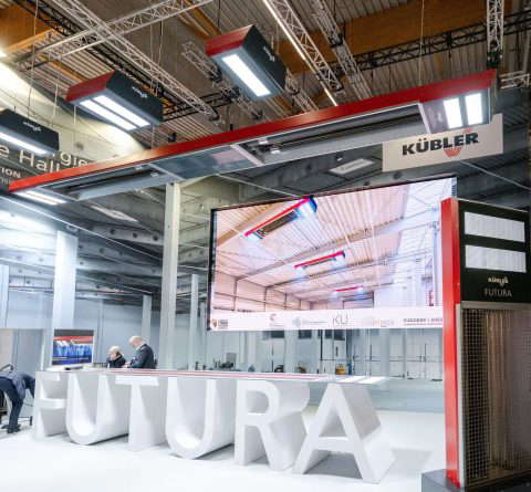 Системы отопления залов KÜBLER с FUTURA на выставочном стенде