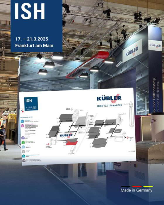 Стенд компании Kübler 2025 на выставке ISH во Франкфурте