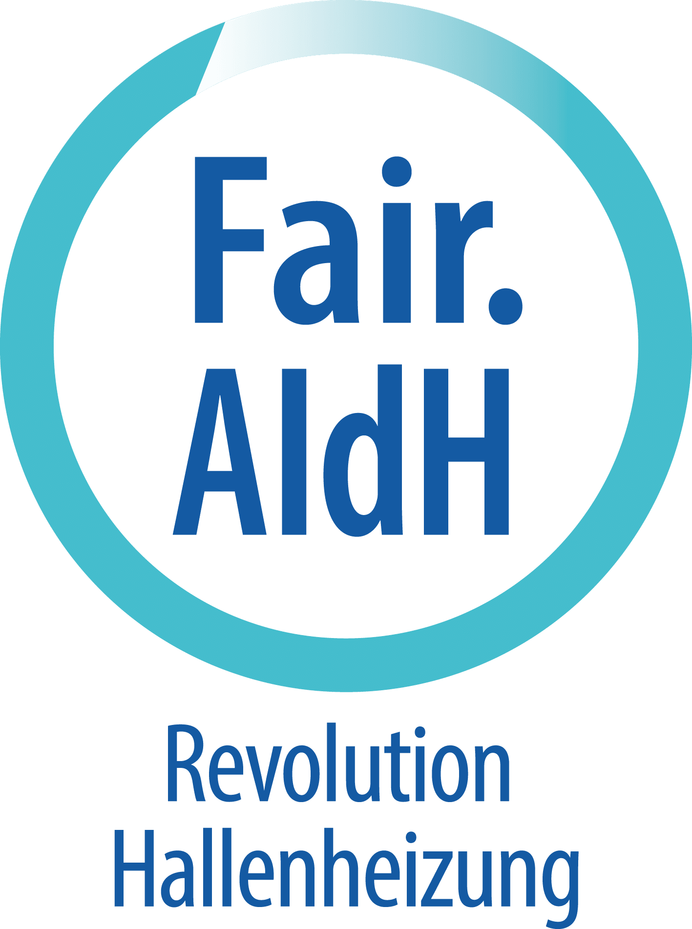 Logo 'Fair. Alr. AldH, Revolution Hall Heating'