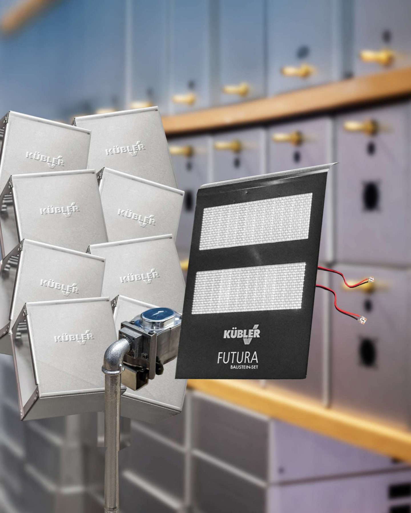 Kübler Futura building block set in an industrial environment