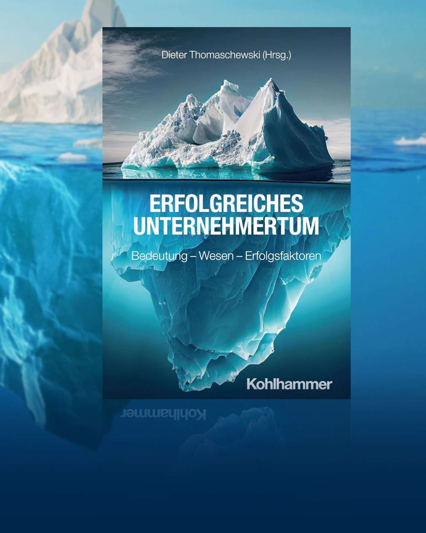 Buchcover Erfolgreiches Unternehmertum mit Eisbergmotiv
