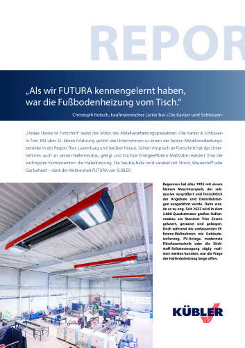 Projektbericht Kanter und Schlosser